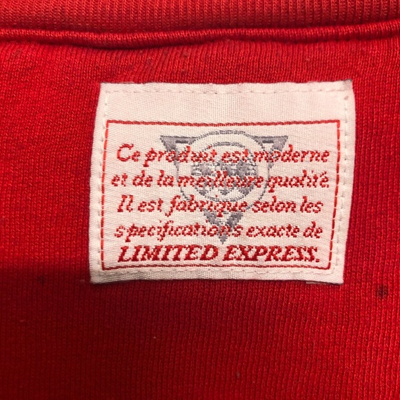 Limited Express pullover sweatshirt vtg red small - Picture 10 of 11